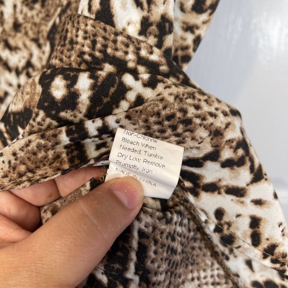 Animal Snake Skin Cami Tank Top 1X - Picture 9 of 13